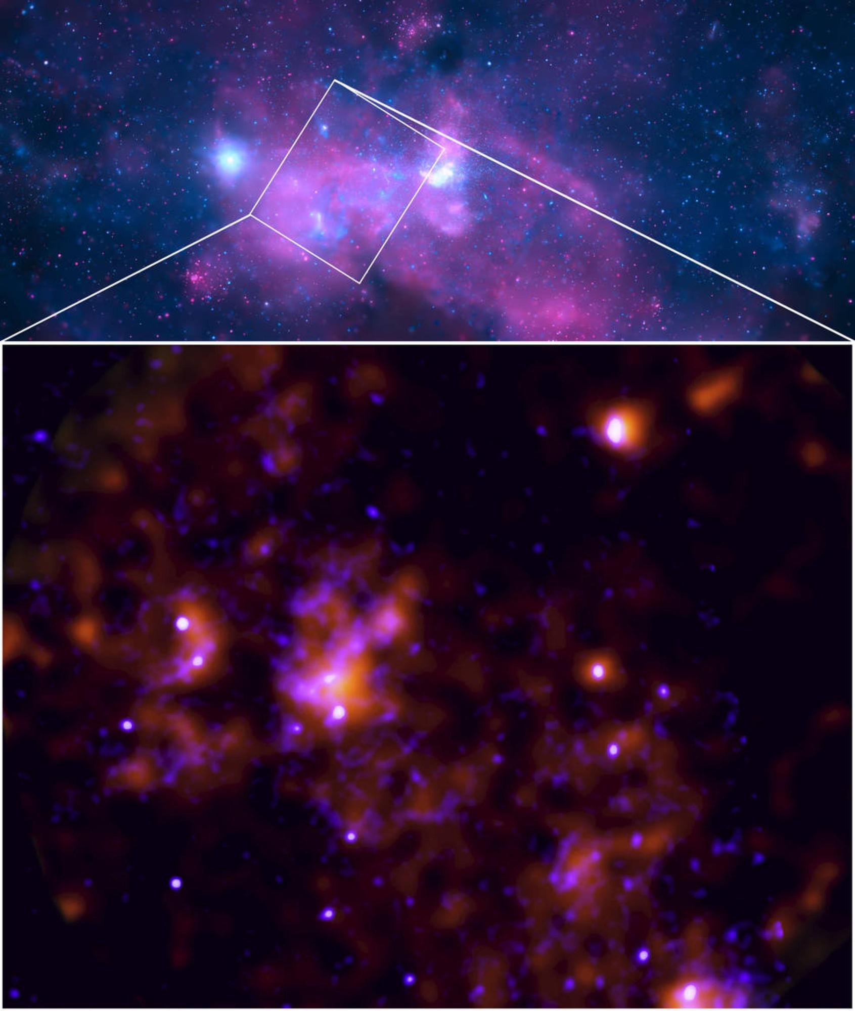sgra_ixpe-chandra_wideangle El corazón oculto de la galaxia: la sorprendente teoría que desafía "al agujero negro de Sagitario A" en la Vía Láctea